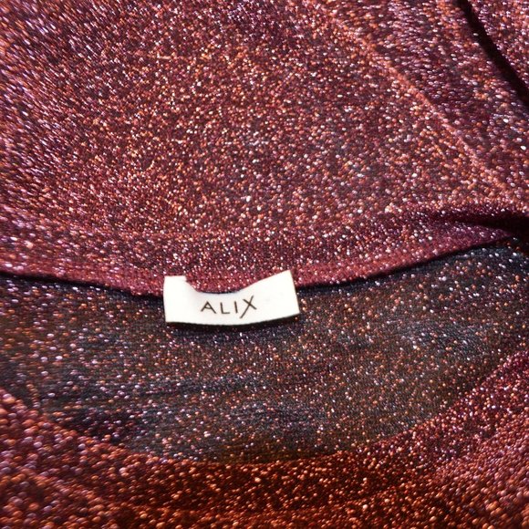 ALIX NYC Essex Metallic Stretch-Knit Bodys… - Picture 5 of 7